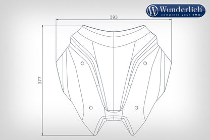 Wunderlich flowjet windshield SPORT - smoked grey