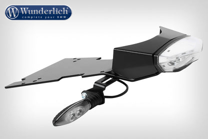 Wunderlich license plate holder LOW (with tail light conversion) - black titanium