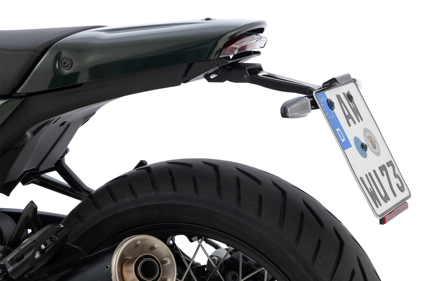 Rear End with License Plate Holder R 12 nineT / S - black