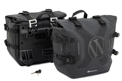 X luggage system side bags with carrier for R 12 G/S - Set - black