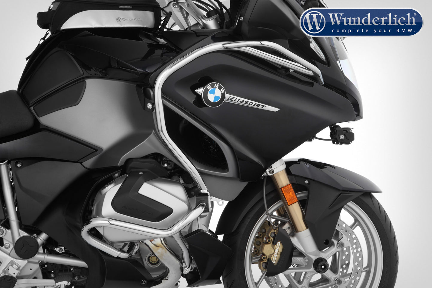 tank protection bar -  chromed