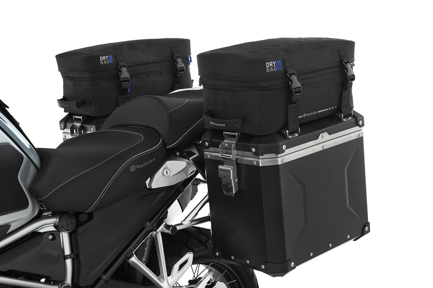 case top bags black »ELEPHANT« DRYBAG - left and right - black