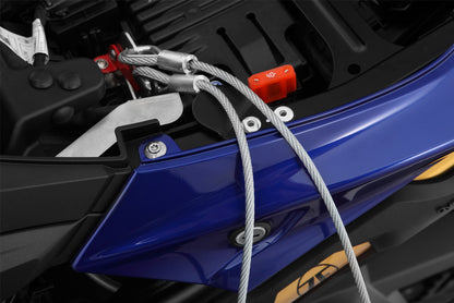 helmet anti-theft system »HELM-LOCK« - stainless steel