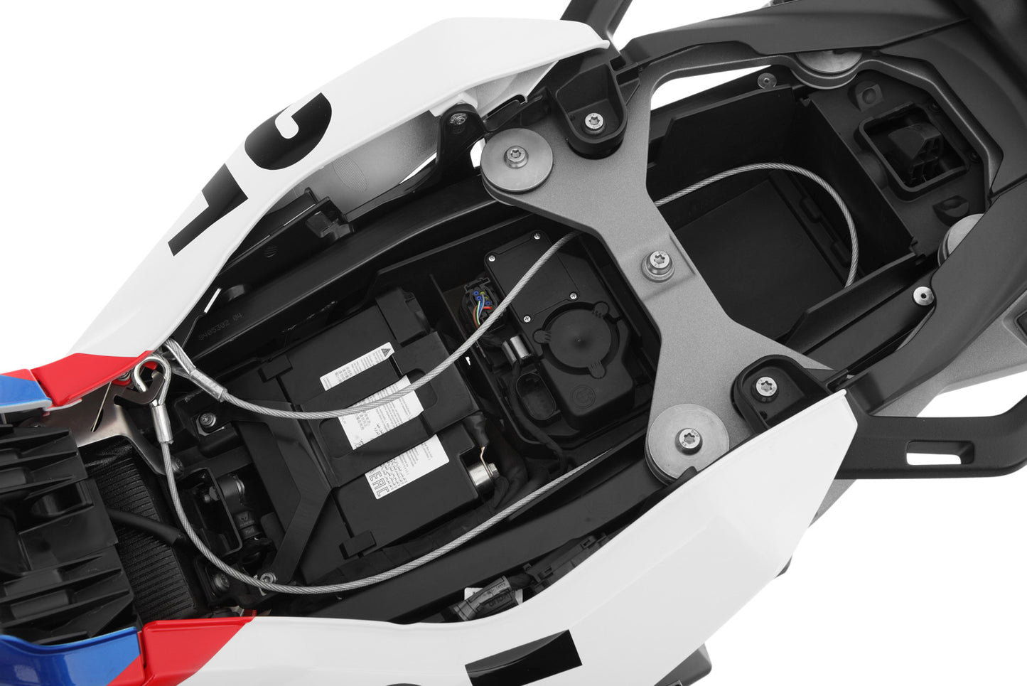 helmet anti-theft system »HELM-LOCK« - silver