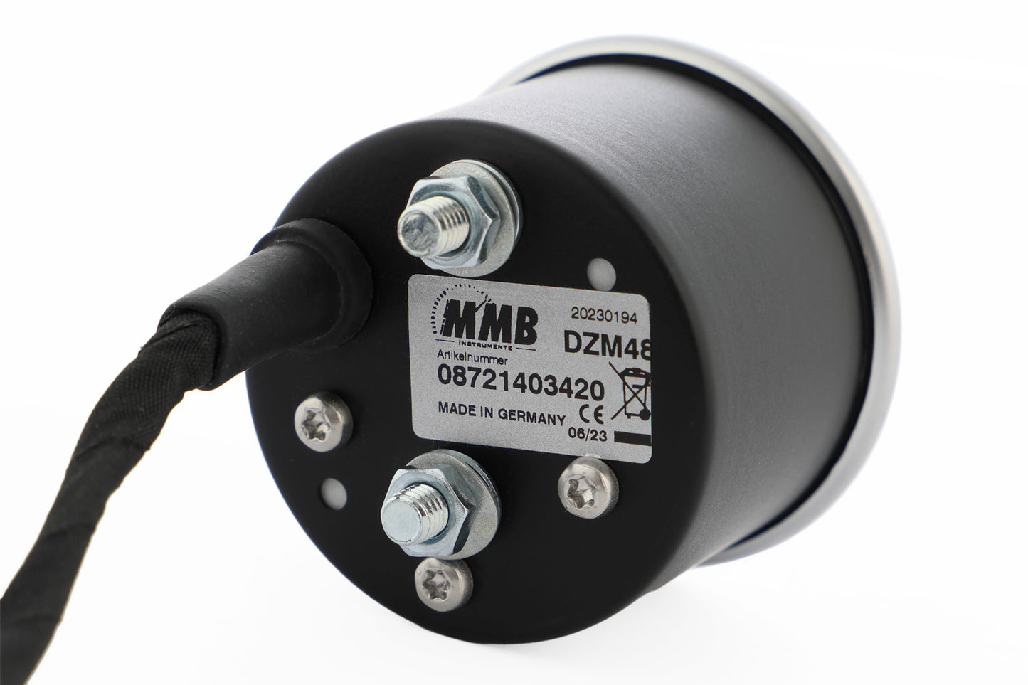 tachometer - black-silver