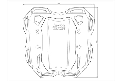 Hepco&Becker Smartrack rear rack F 900 XR - black