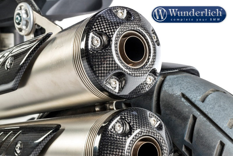 Muffler cover (2-part) - carbon