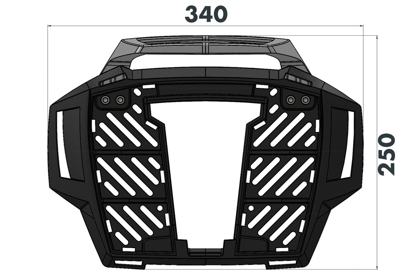 Hepco&Becker ALURACK top case carrier R nineT Urban G/S - black