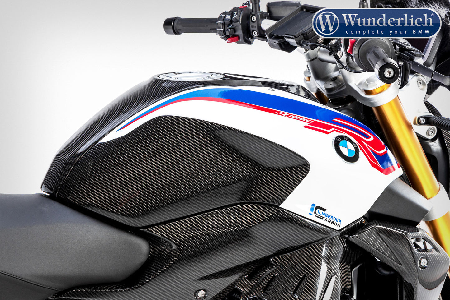 Ilmberger Tank side panel right R 1250 R - right - carbon