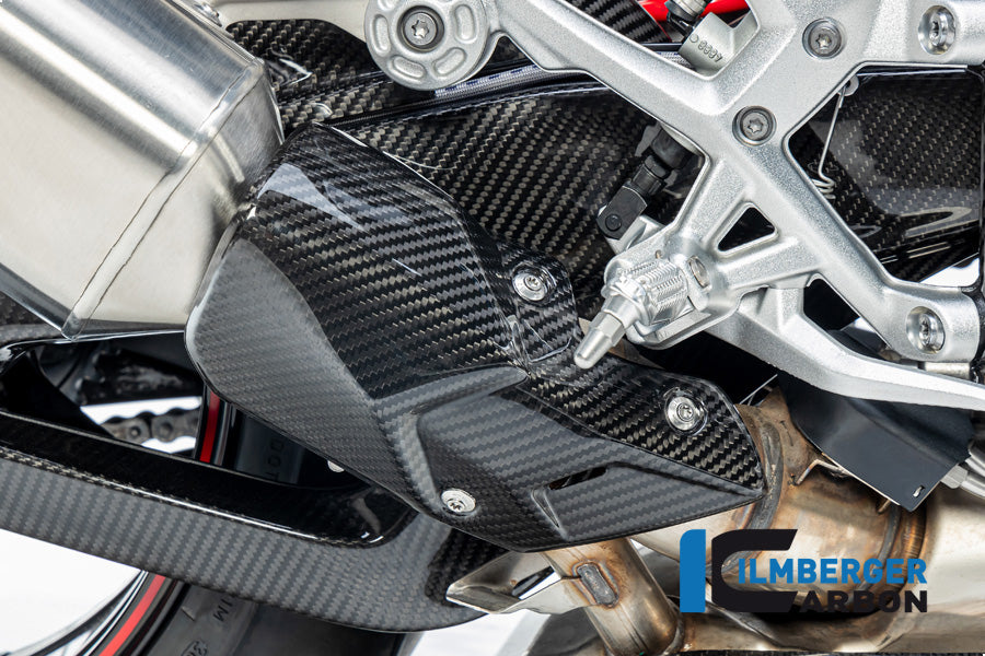 Ilmberger Exhaust heat guard - carbon - glossy