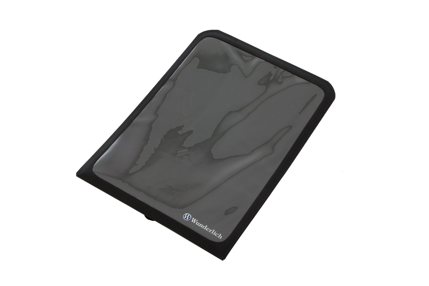Black tablet case with WonderTech logo on a white background