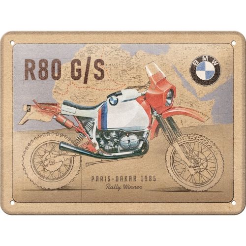 BMW R80 G/S small sign 15 x 20cm – Nostalgic-Art