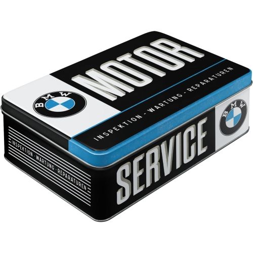 BMW Service storage jar tin 12 x 16 x 7cm - Nostalgic Art