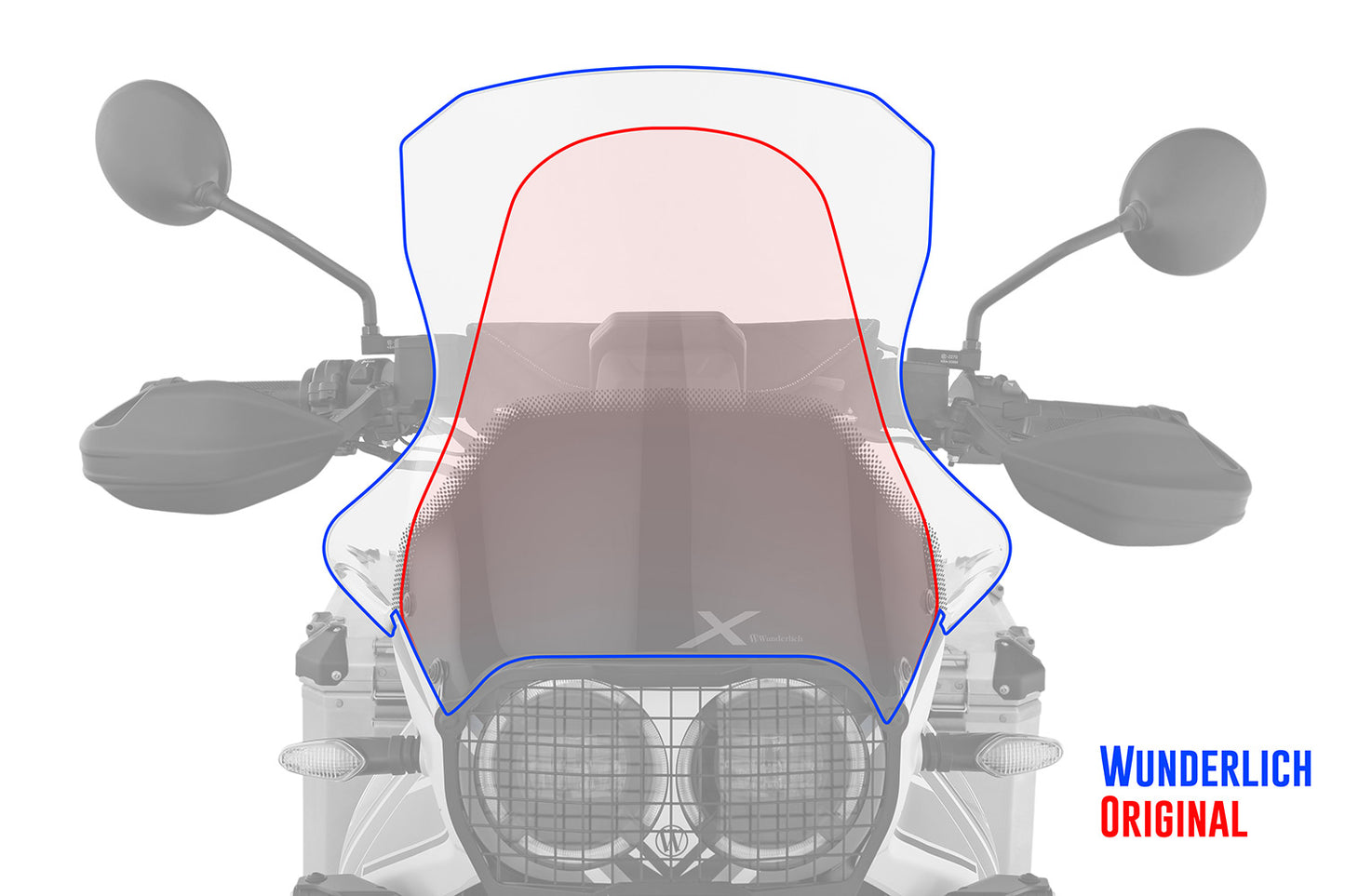 MARATHON windshield - For models with original enduro handguards - clear