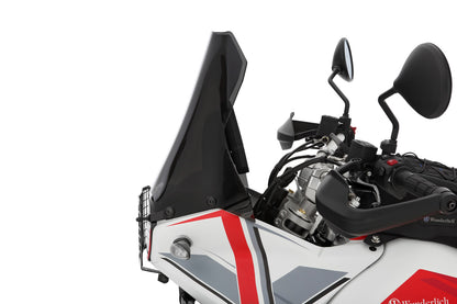Wunderlich MARATHON windshield - For models with original enduro handguards - smoked grey