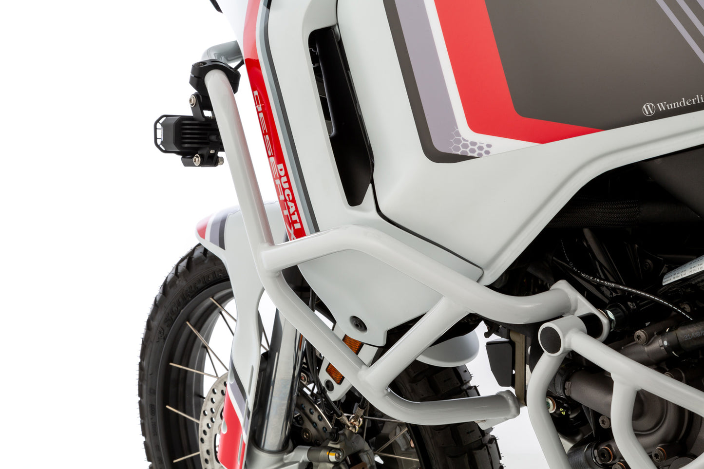 fairing protection bar - white - For models with Standard engine protection