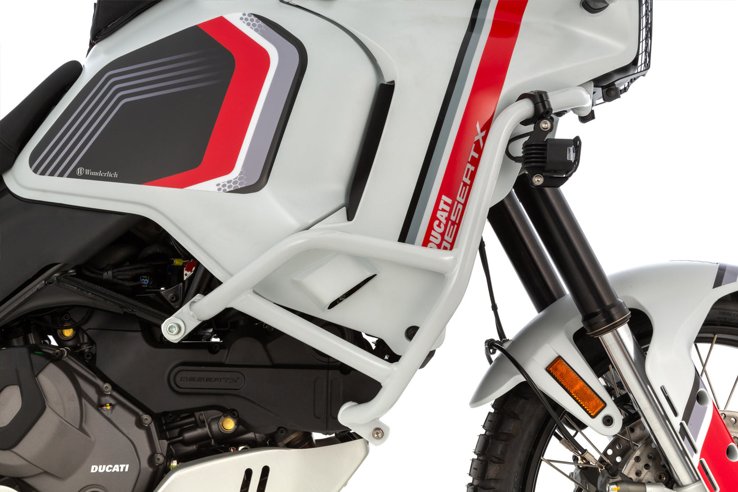 fairing protection bar - white - For models with Standard engine protection