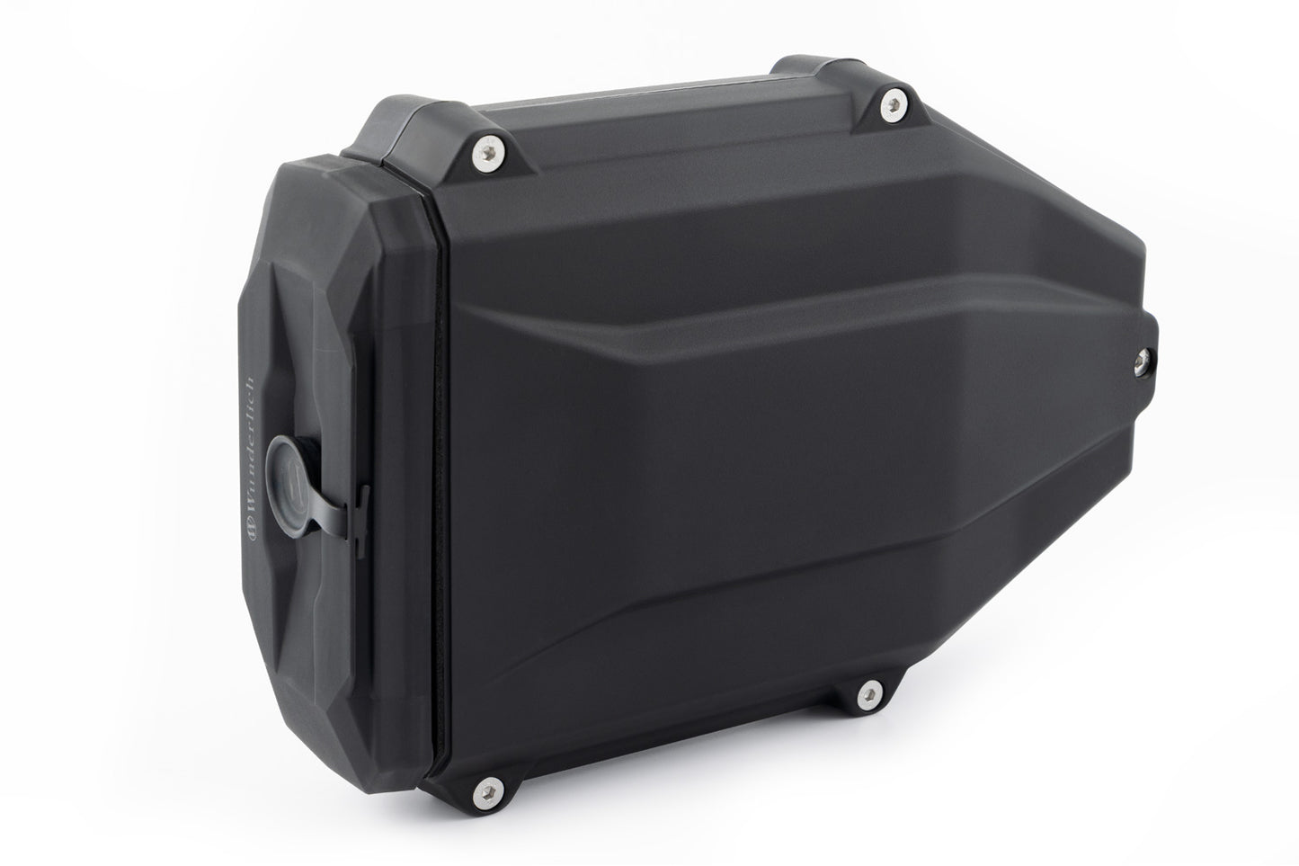 Tool box for models without a case carrier + codable lock DesertX (Rally) - For original Ducati keys - black