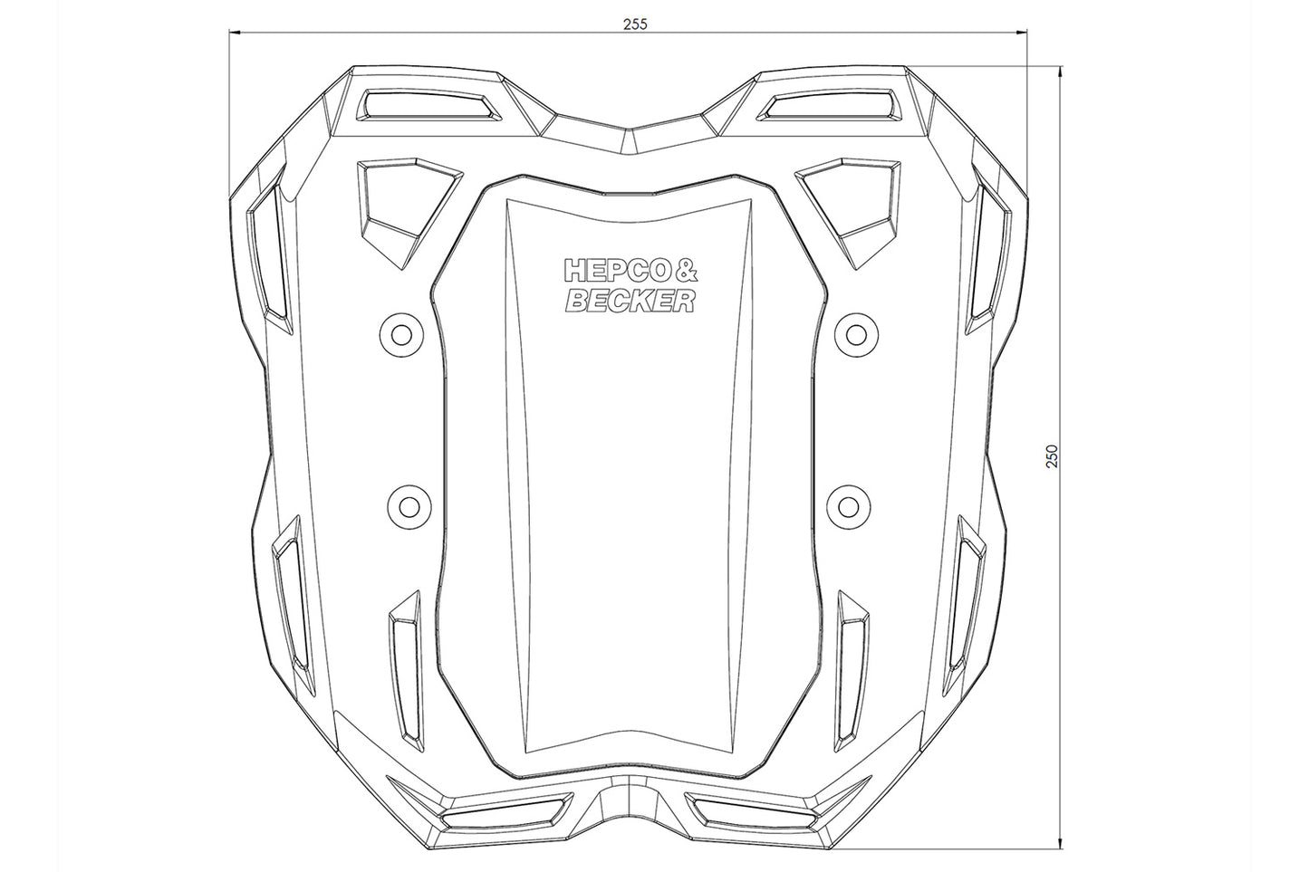 Hepco&Becker Smartrack Luggage Rack Ducati DesertX