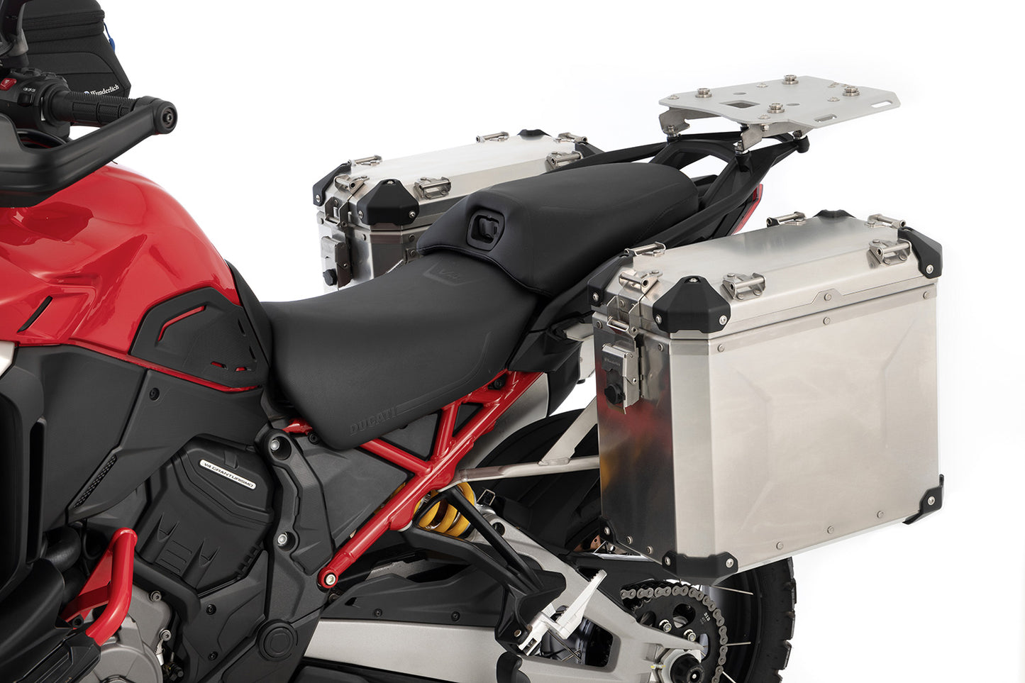 Wunderlich case set EXTREME - slimline - without lock cylinder - silver
