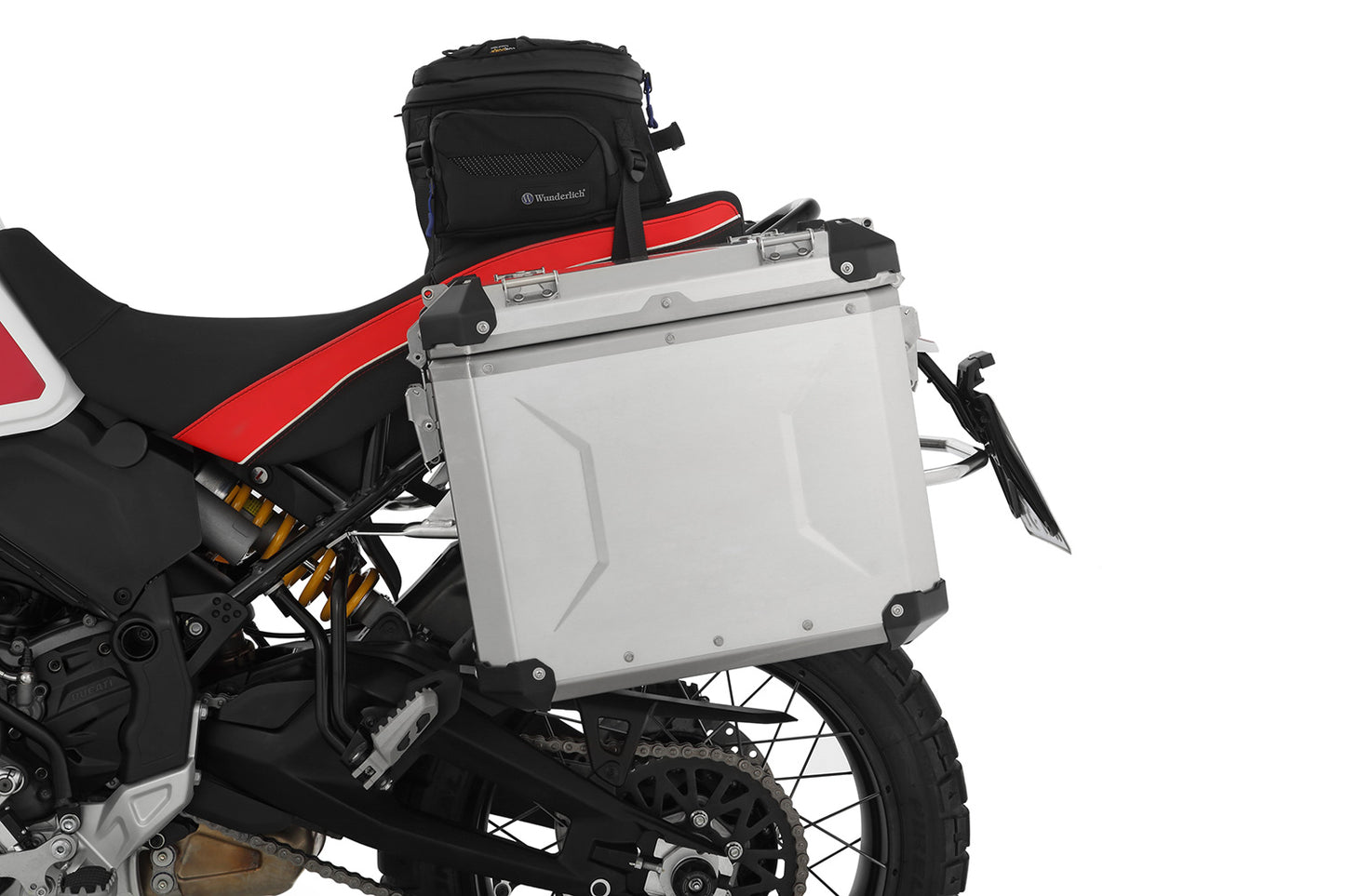 Wunderlich case set EXTREME - slimline - without lock cylinder - silver