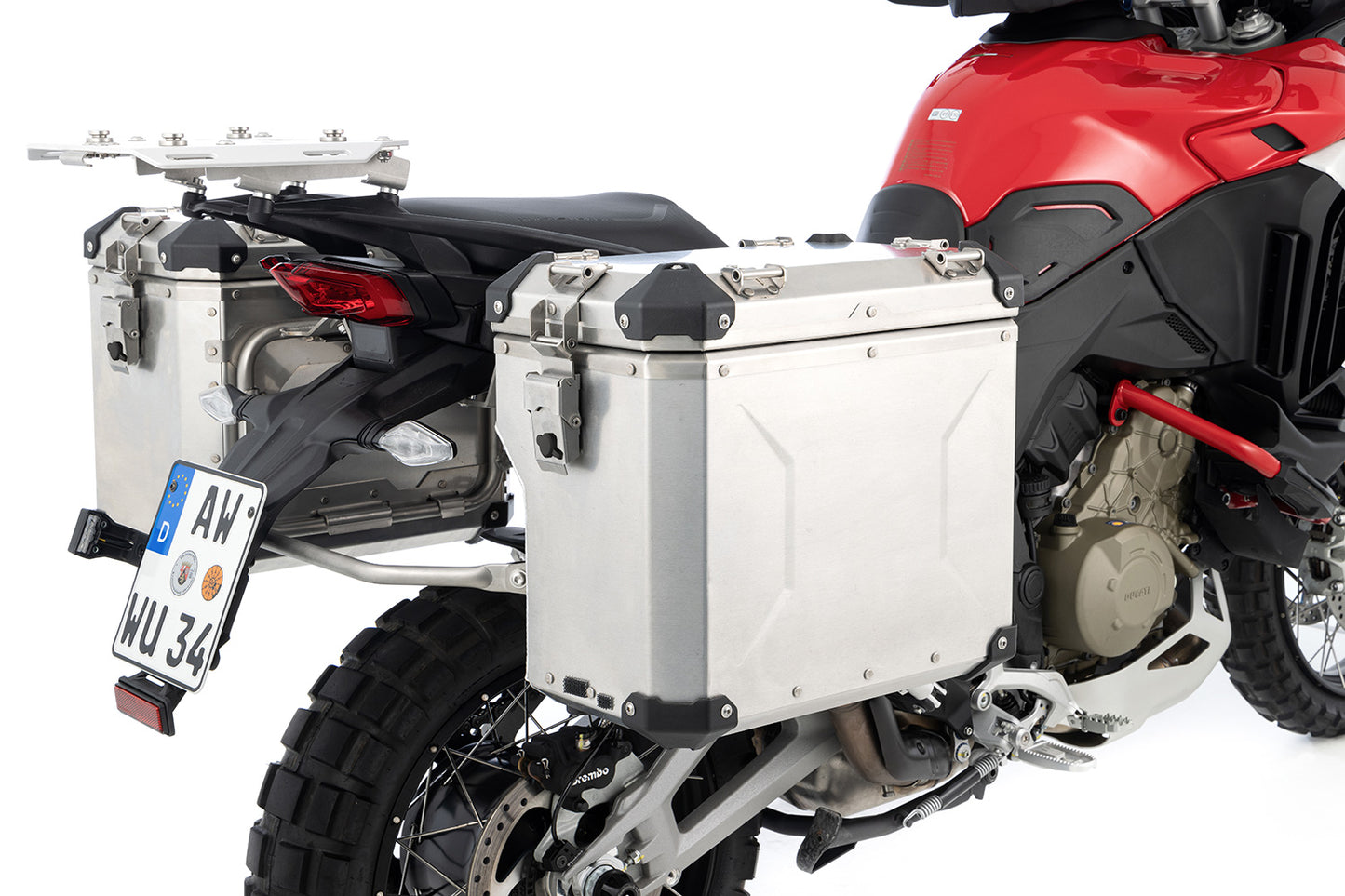 Wunderlich EXTREME case set - regular - without lock cylinder - aluminum