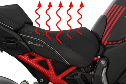 Rider Seat AKTIVKOMFORT with Heating Multistrada V4 - standard - black