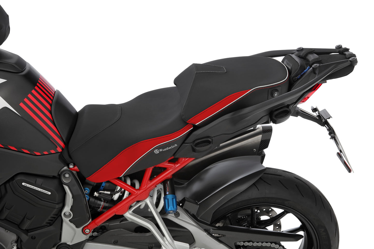 Rider Seat AKTIVKOMFORT with Heating Multistrada V4 - standard - black-red