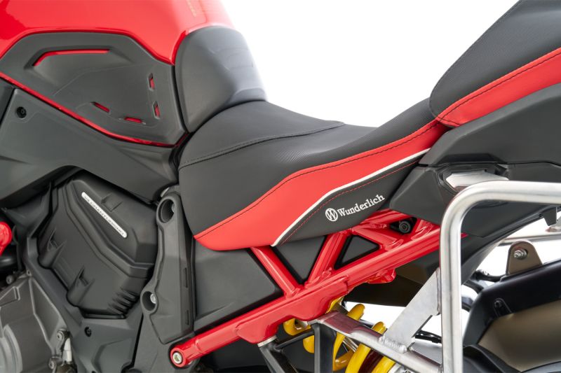 Rider Seat AKTIVKOMFORT with Heating Multistrada V4 - low - black-red