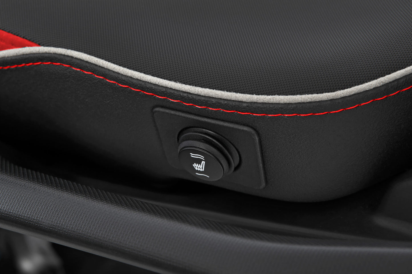 Passenger Seat AKTIVKOMFORT with Heating – Multistrada V4 - black-red