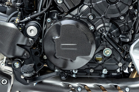Ilmberger Clutch Cover Guard Multistrada V4 - carbon - matt