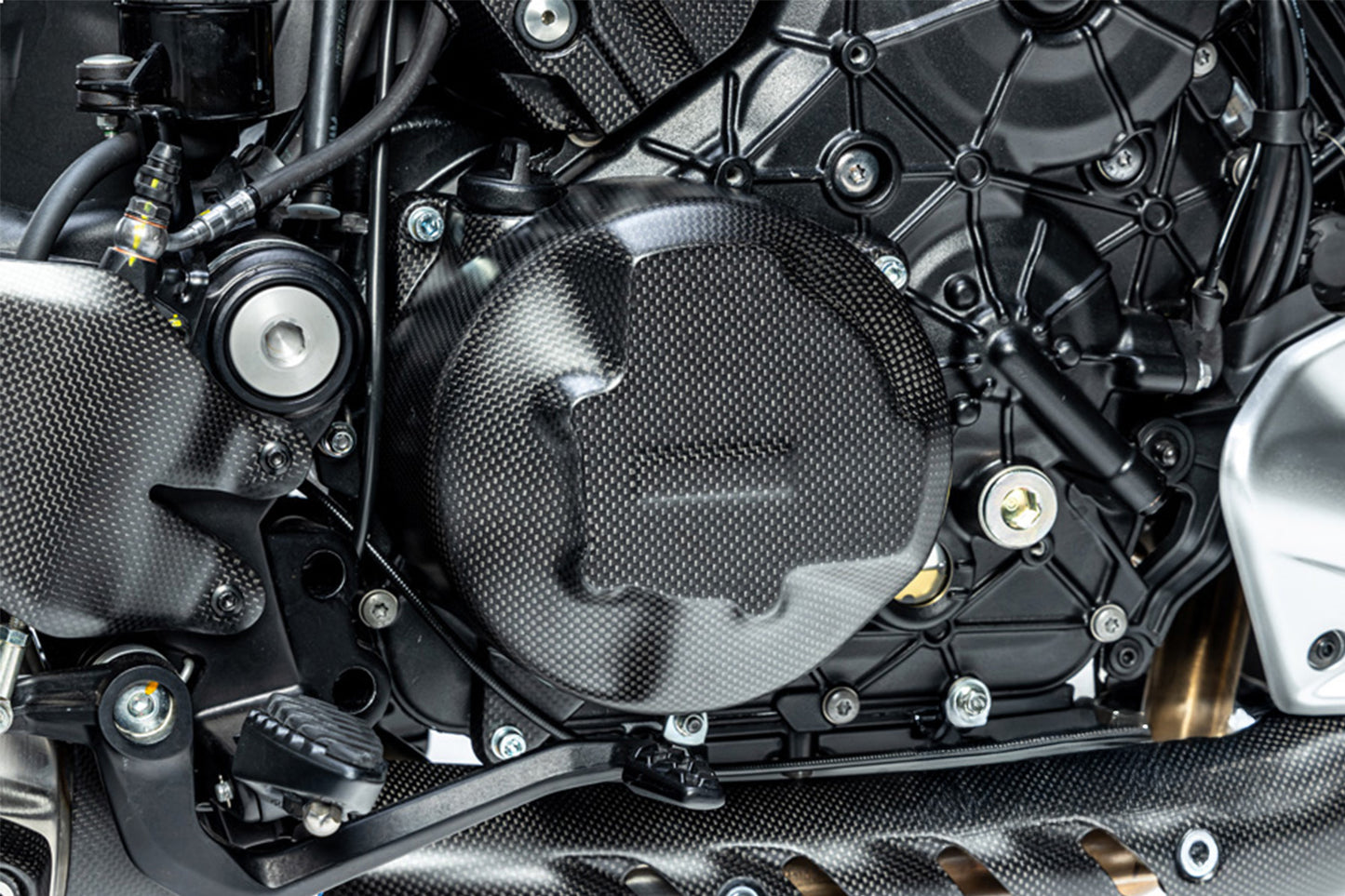 Ilmberger Clutch Cover Guard Multistrada V4 - carbon - matt