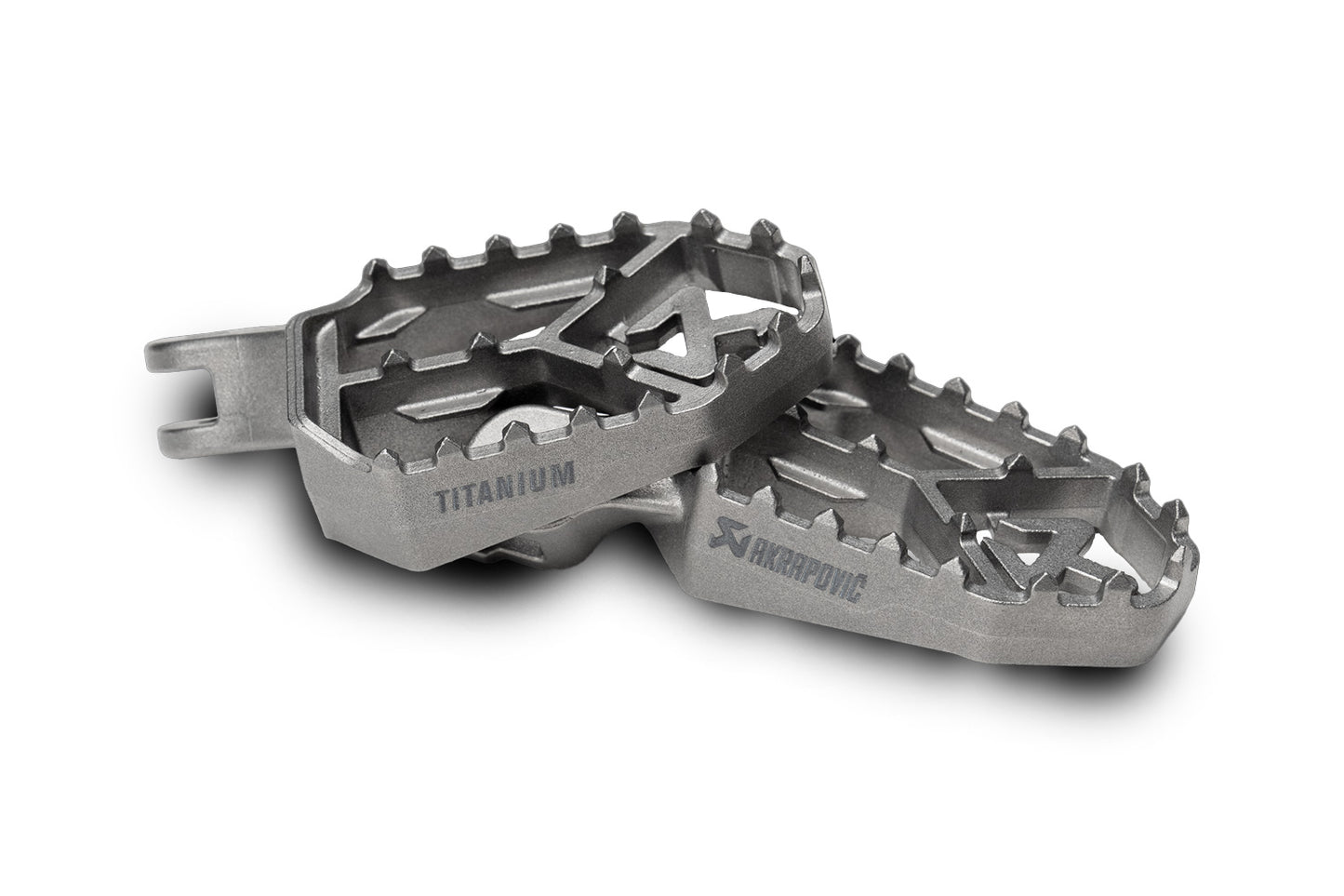 Akrapovic Ducati Adventure Footrest Set - titanium