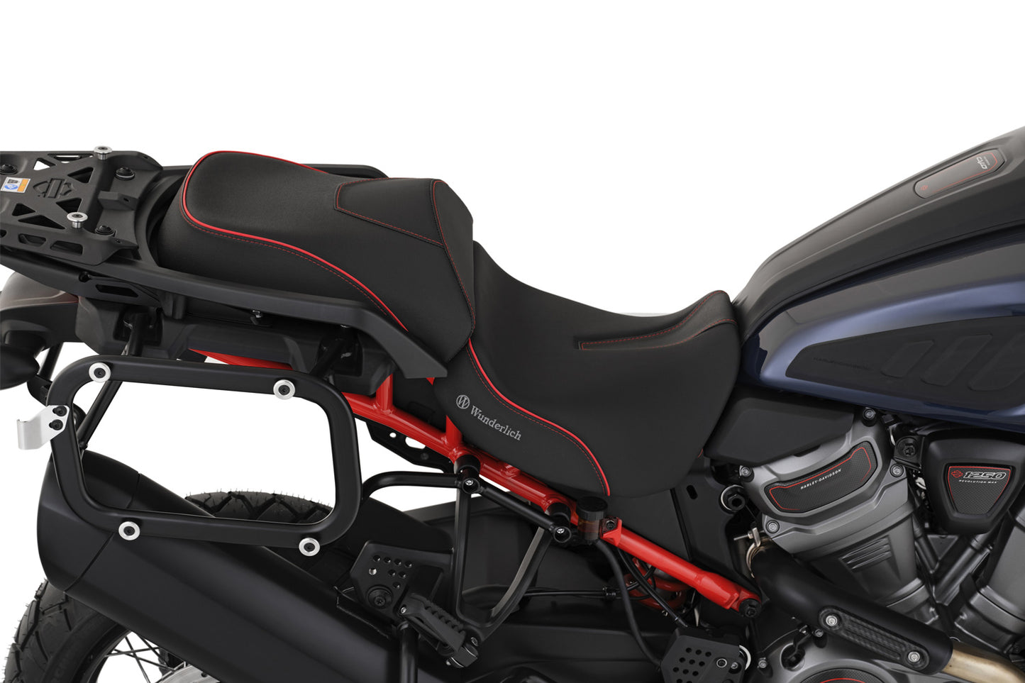 Wunderlich AKTIVKOMFORT rider seat - high - black-red