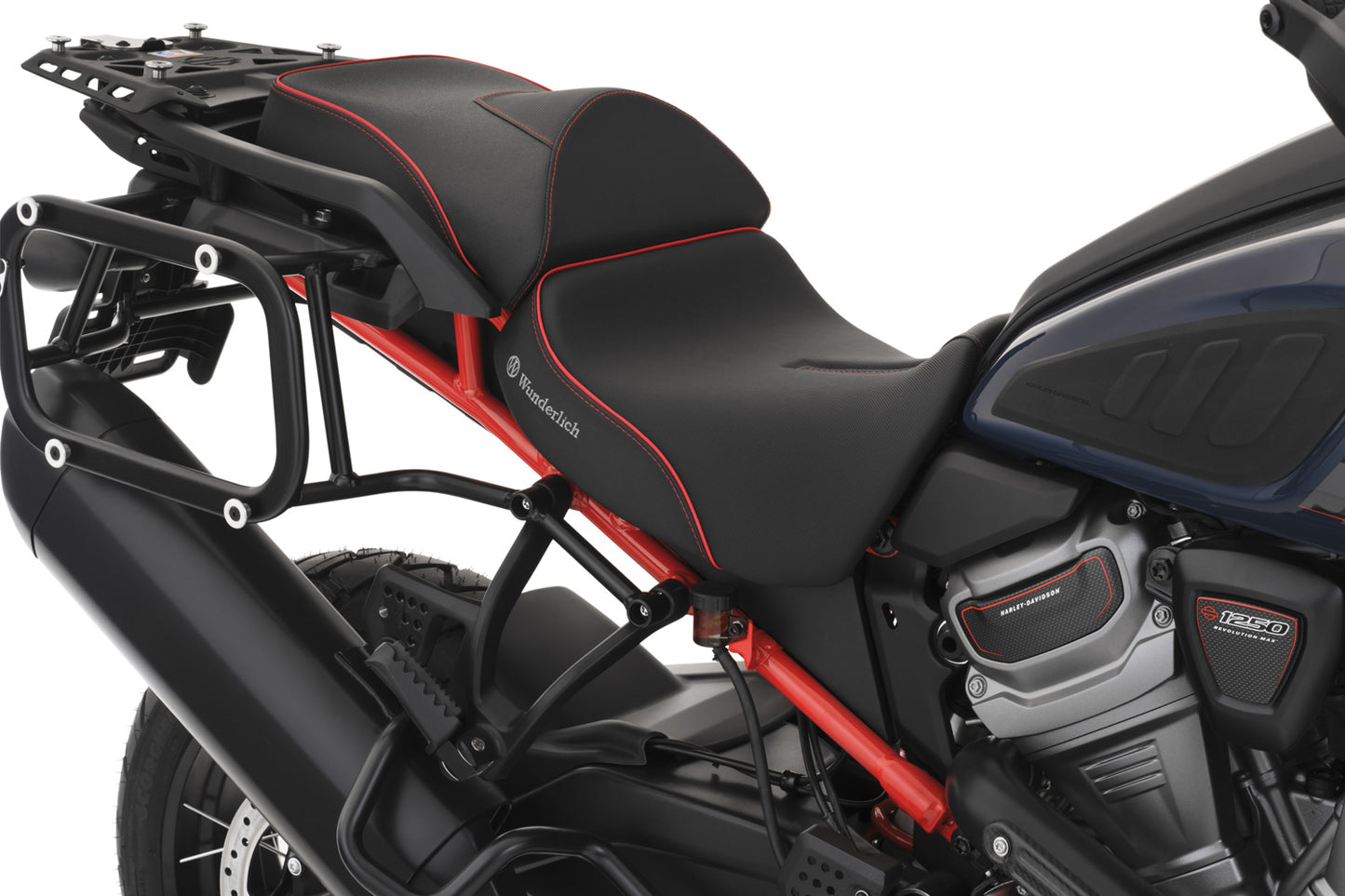 Wunderlich AKTIVKOMFORT rider seat - high - black-red