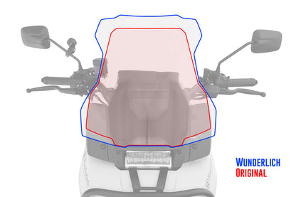 Wunderlich MARATHON windshield with windshield reinforcement