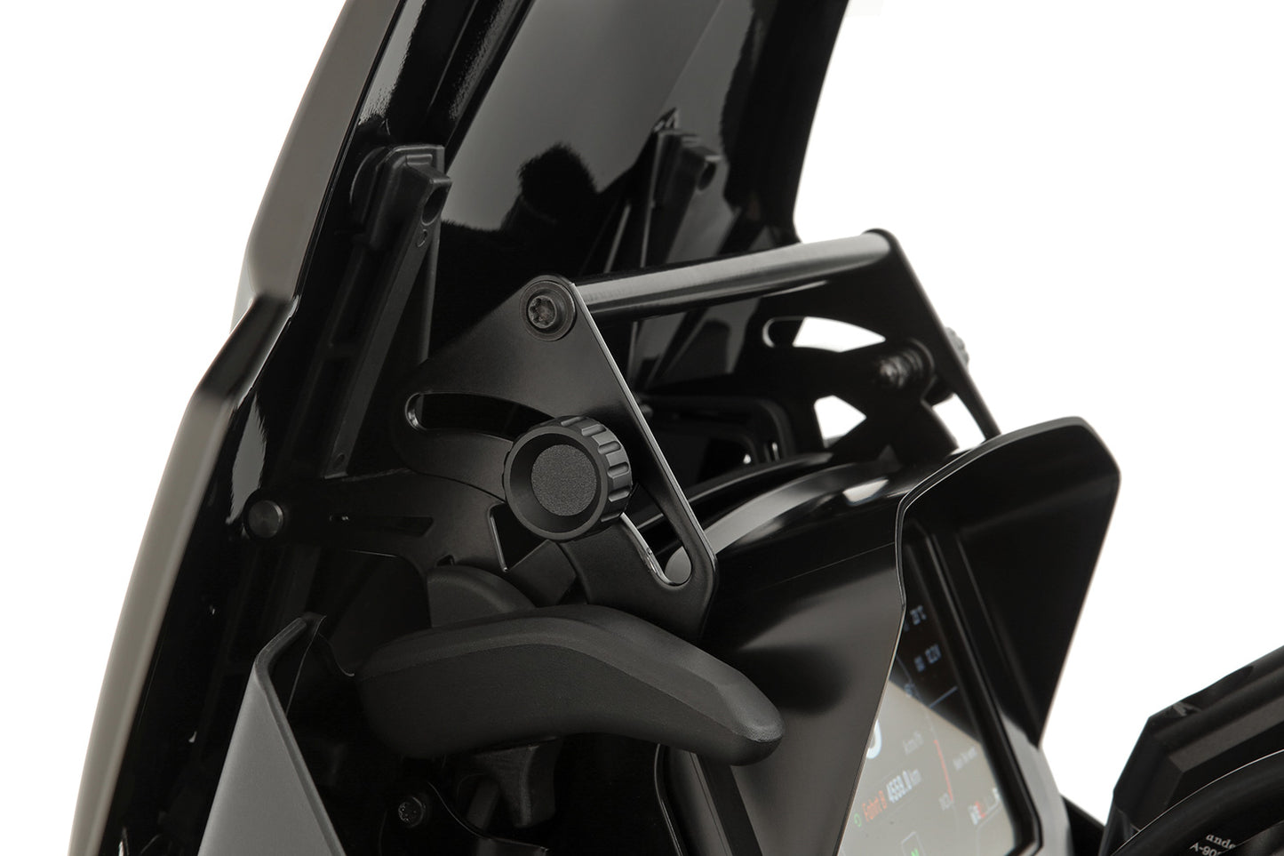 Windshield reinforcement for orig or accessory windshield - left - black