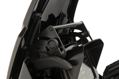 Windshield reinforcement for orig or accessory windshield - left - black