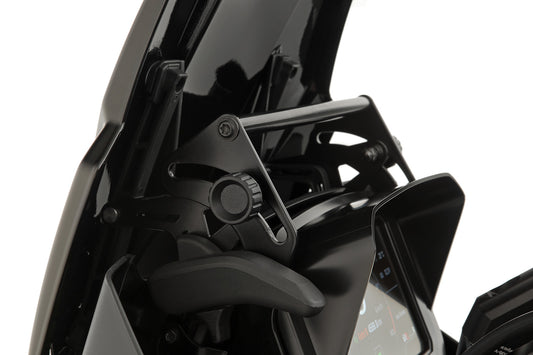 Windshield reinforcement for orig or accessory windshield - left - black