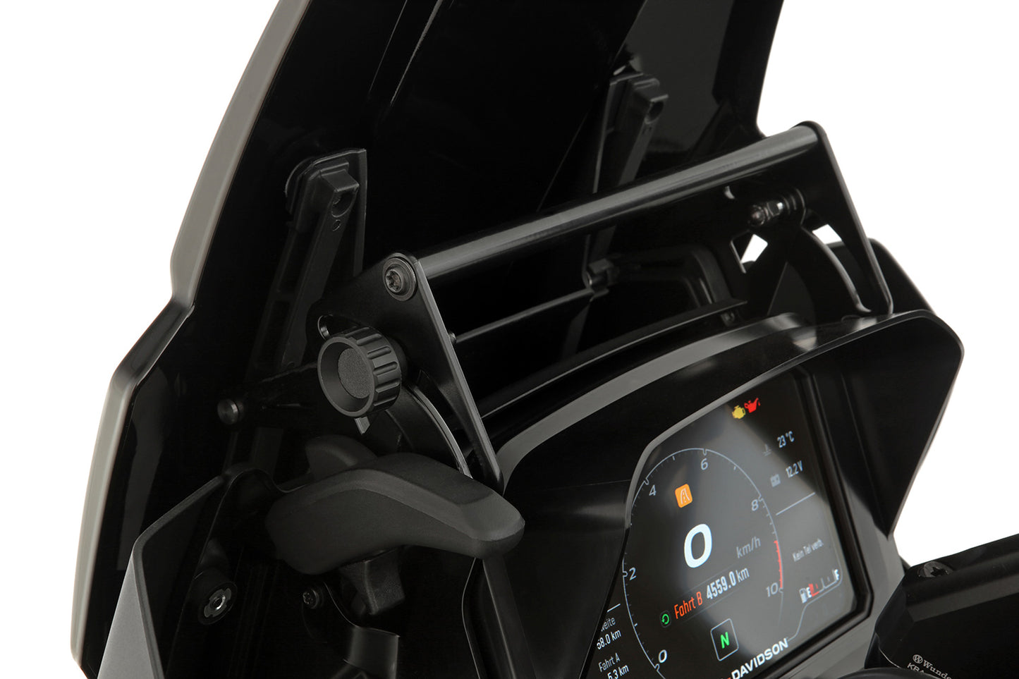 Windshield reinforcement for orig or accessory windshield - left - black