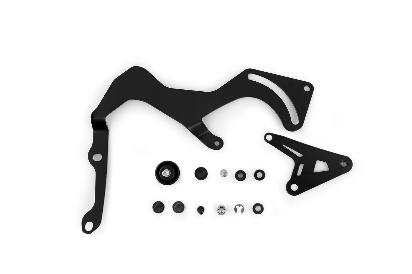 Windshield reinforcement for orig or accessory windshield - left - black