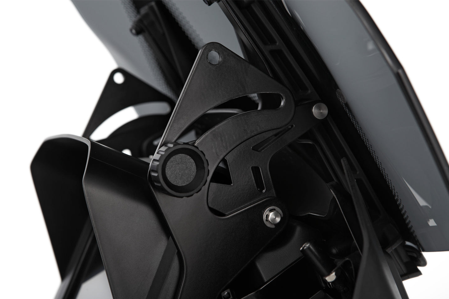 Windshield reinforcement for orig or accessory windshield - right - black