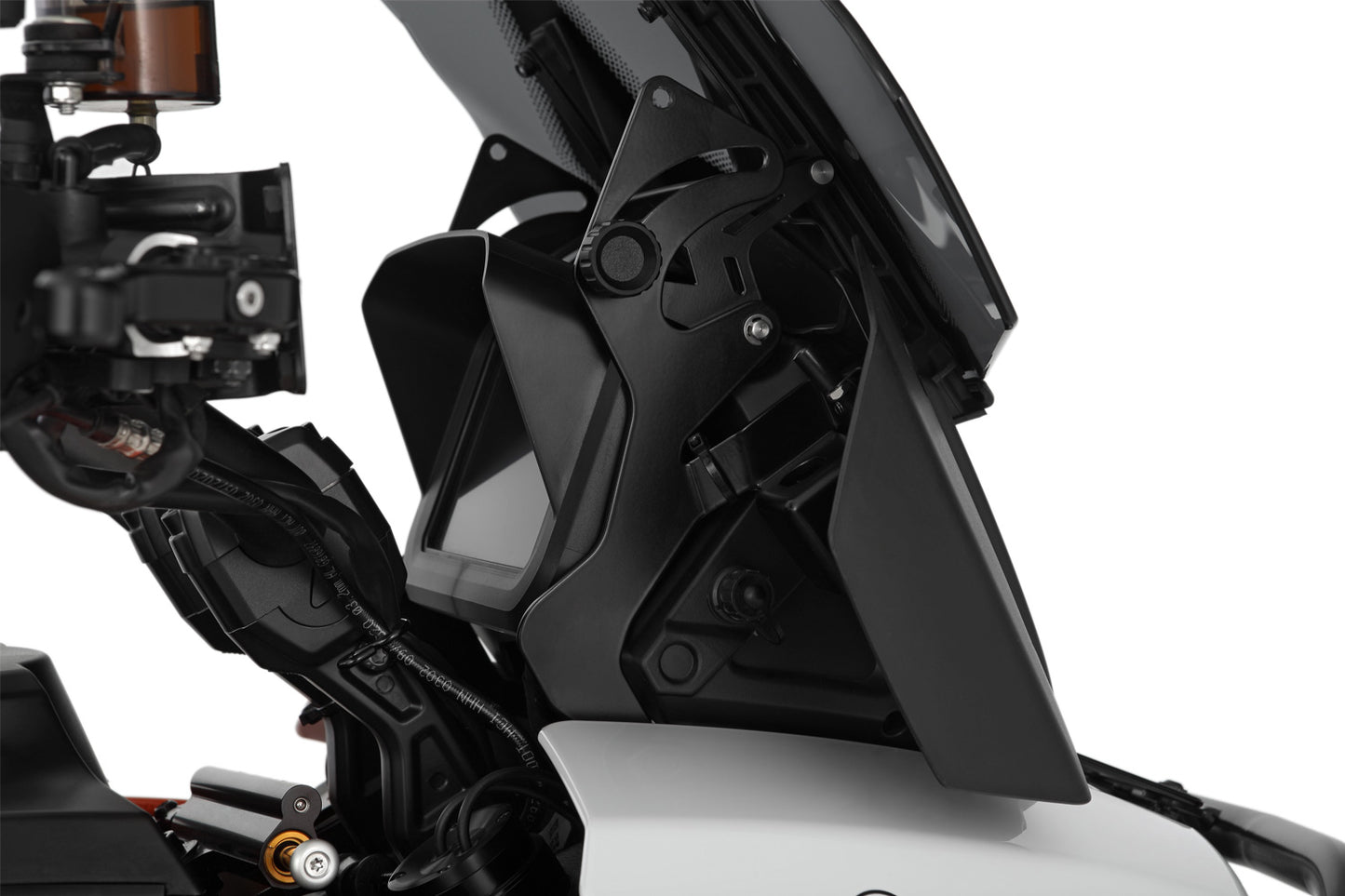 Windshield reinforcement for orig or accessory windshield - right - black