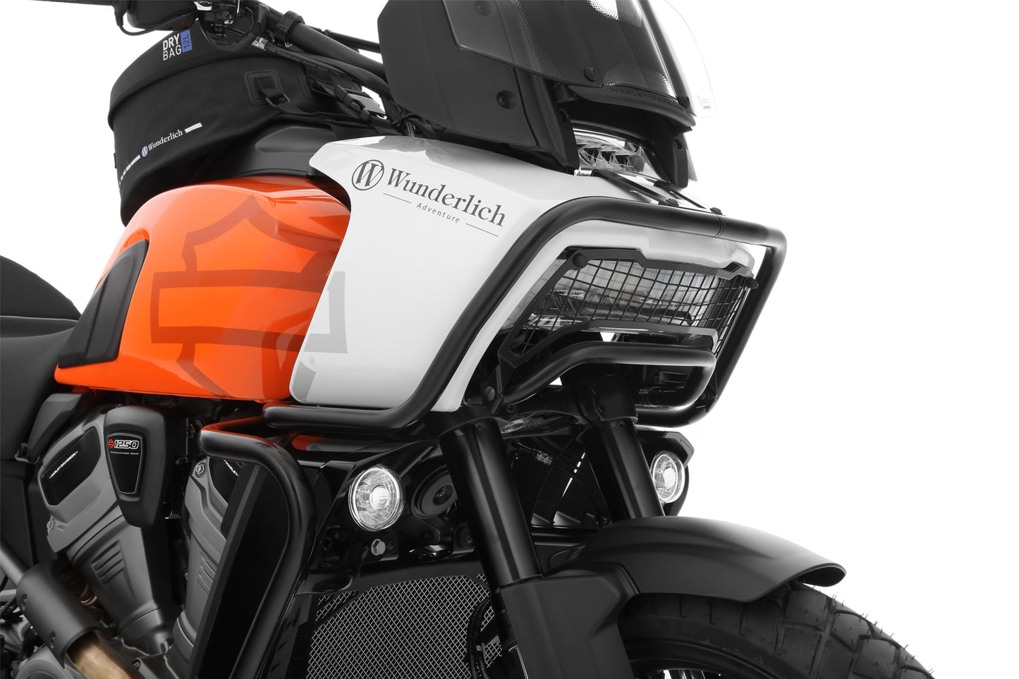 Wunderlich headlight protection grill, foldable