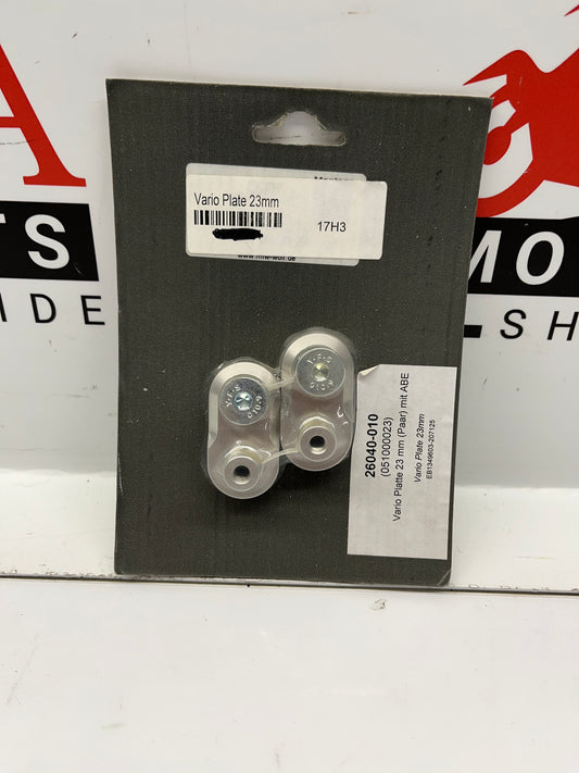 passenger footrest vario plate 23mm