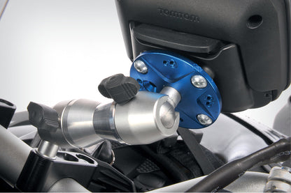 Navigation support MultiPod VARIO with carrier plate incl.silentblocks - silver