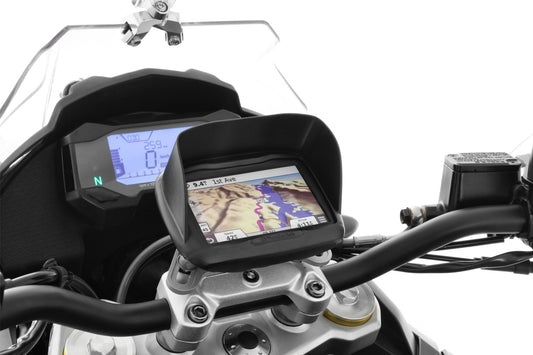 Wunderlich Device glare shield Garmin Zumo / BMW Navigator Street - black