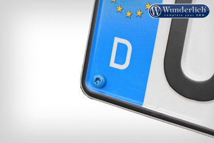 Coloured licence plate screw stainless steel M4.8x16 6-piece set