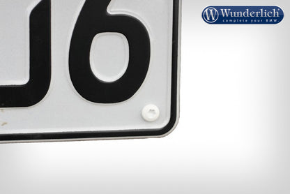 Coloured licence plate screw stainless steel M4.8x16 6-piece set