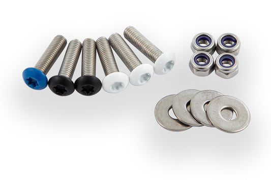 Coloured licence plate screw stainless steel M5x20